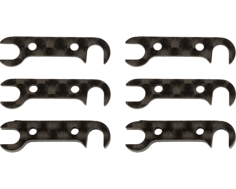 RC10B74 FT Graphite Rear Hub Link Shim Set