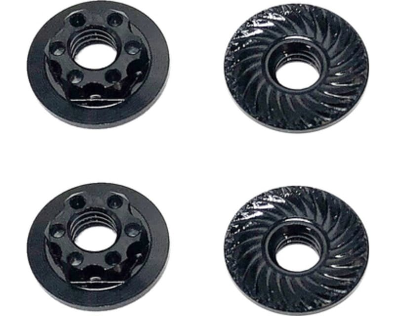 FT Nuts M4 Low Profile Wheel Nuts black