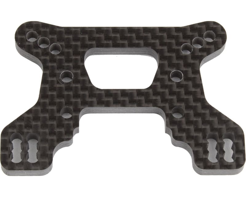 Tap to zoom RC10b74.1 Front Shock Tower 23mm Carbon Fiber