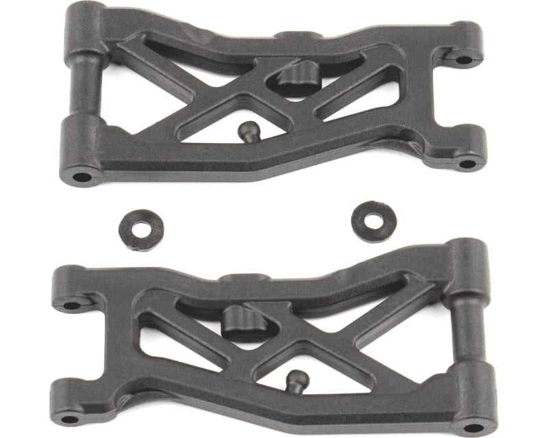 RC10b74 Factory Team Front Suspension Arms Carbon Fiber photo