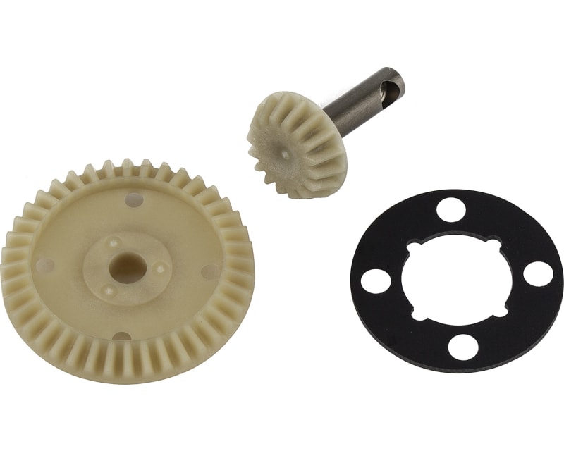 RC10B74.2 FT Ring and Pinion Gear Set molded