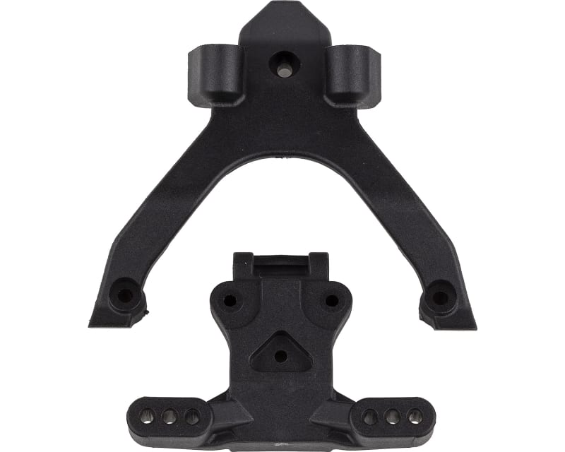 RC10b7 Ft Side Rails Carbon