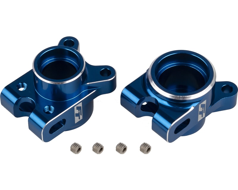 RC10B7 FT Rear Hub Set blue photo