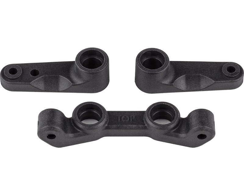 RC10b7 Ft Steering Bellcrank and Rack Set Carbon