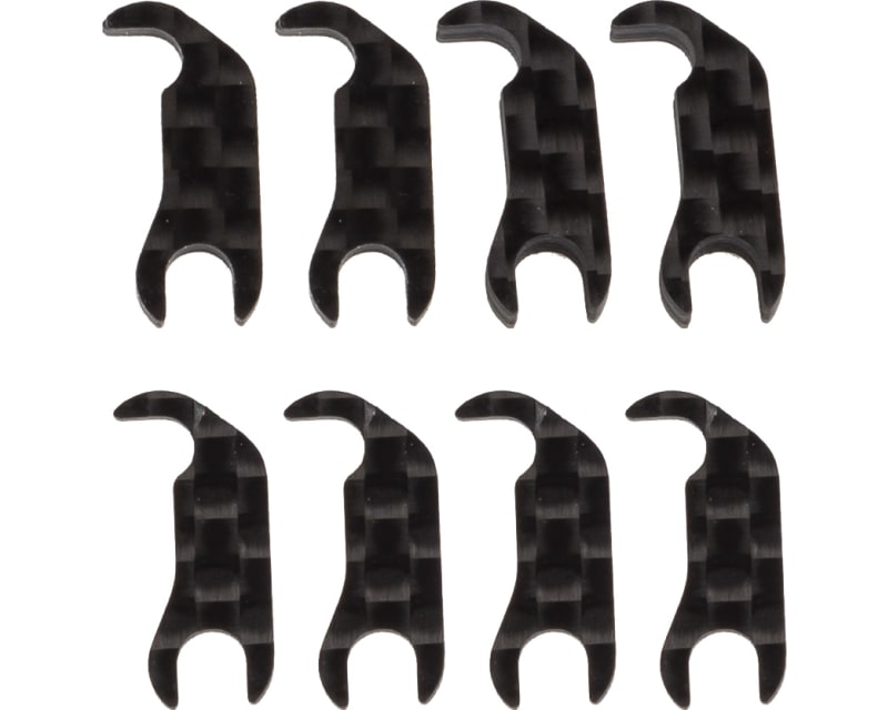 RC10B7 FT Steering Block Mount Shim Set carbon fiber