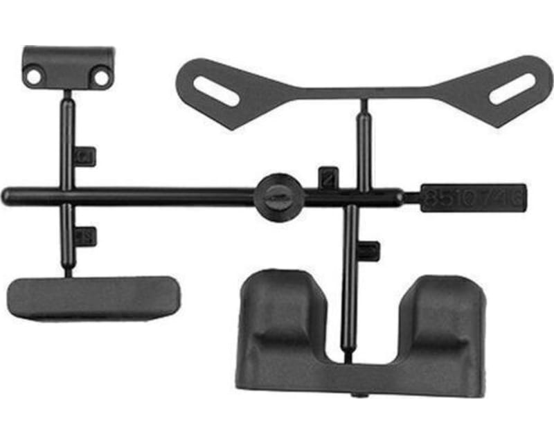 Tap to zoom RC10b84 Shock Tower Covers and Bumper Set