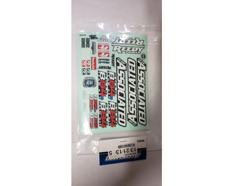 Tap to zoom RC10b84 Decal Sheet