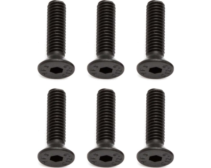 M4x16mm FHCS Flat Head Cap Screws (6)