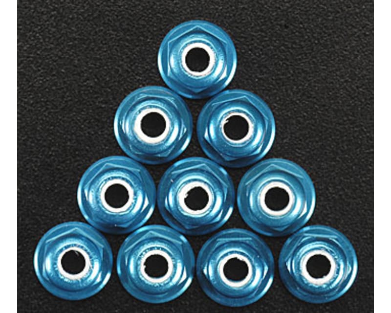 Factory Team 3mm (M3) Locknut Blue Aluminum