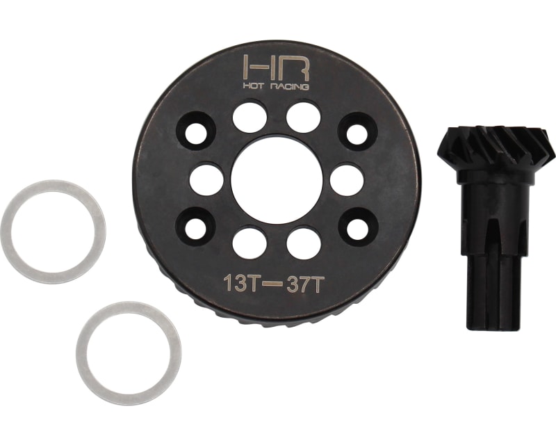 Tap to zoom Light weight Steel Helical Diff Ring/Pinion - BLX 3S 4S