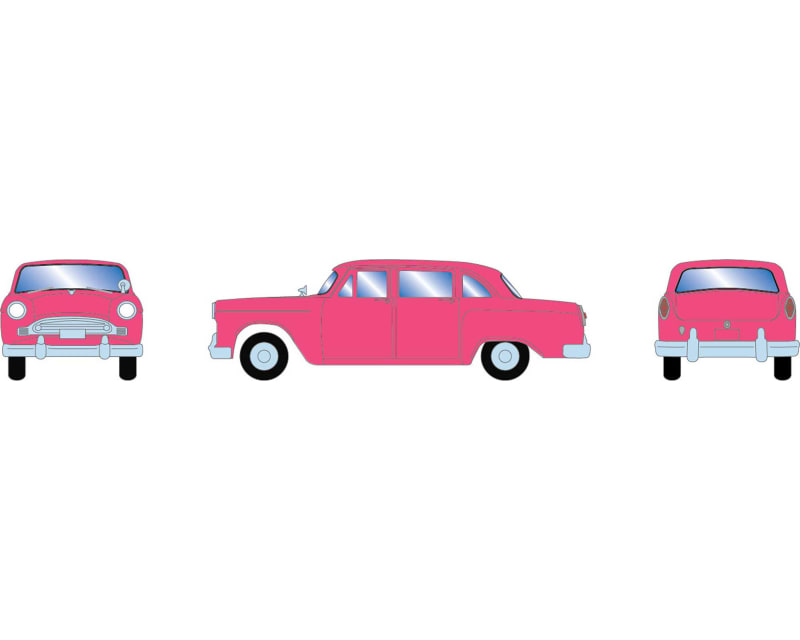 HO RTR 1950s Sedan Pink