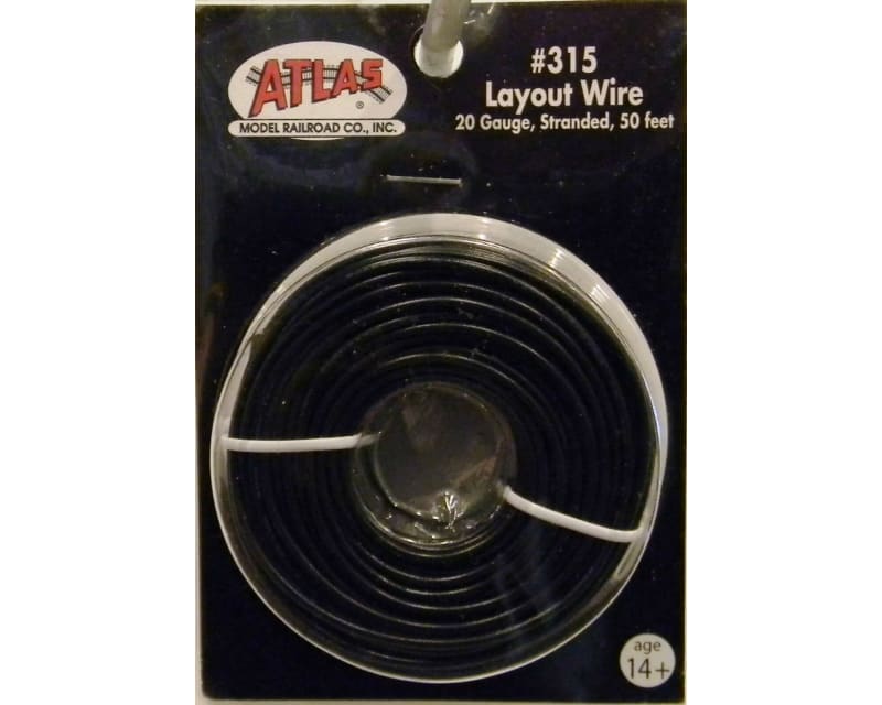 Black Wire Stranded #20 AWG; 50' Spool photo