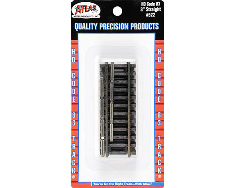 Atlas Code 83 3 Inch Straight Nickel Silver Ho