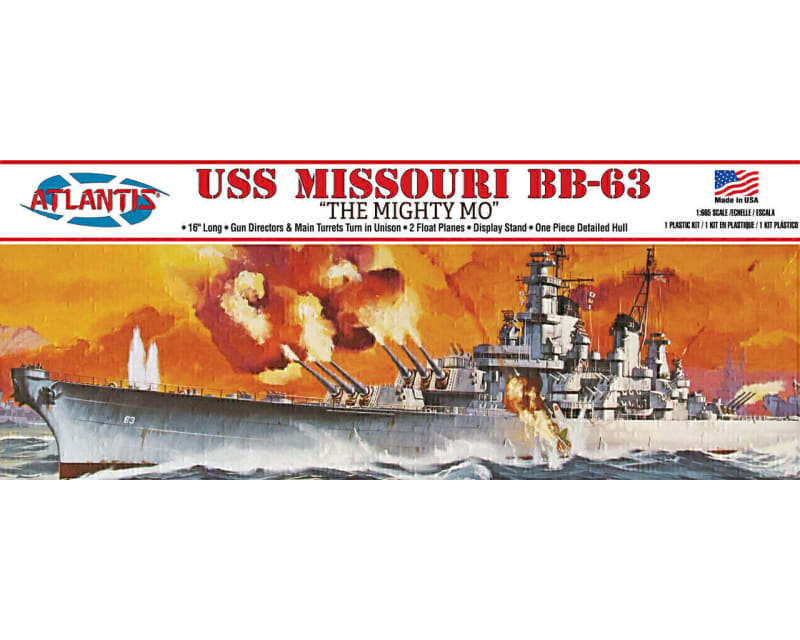 1/665 USS Missouri BB-63 The Mighty Mo 16 inch