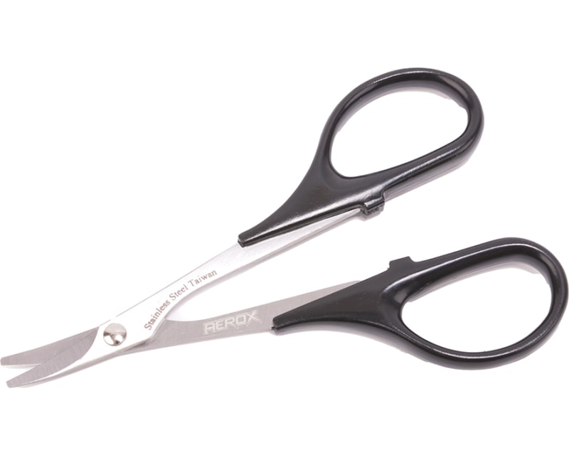 AEROX Curved Body Scissors - Stainless Steel photo