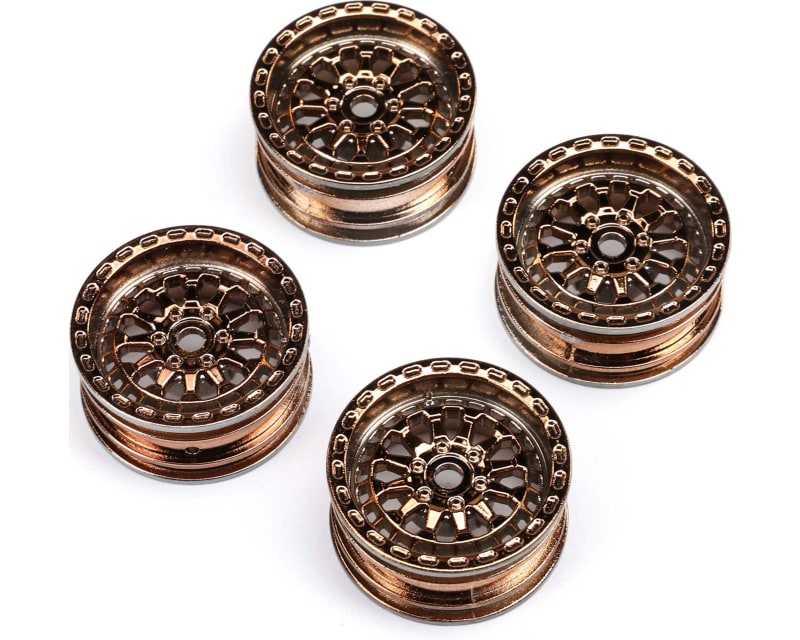 Black right-handino Wheel 1.0 7mm Hex 4 : SCX24