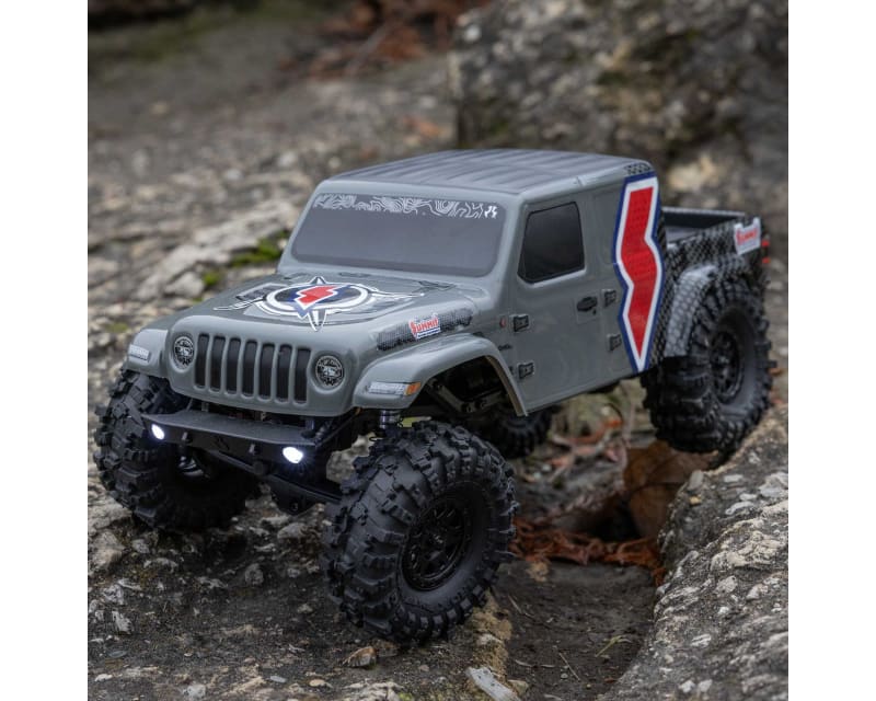 SCX24 Summit Racing Jeep Gladiator 4x4 Rock Crawler RTR Gray