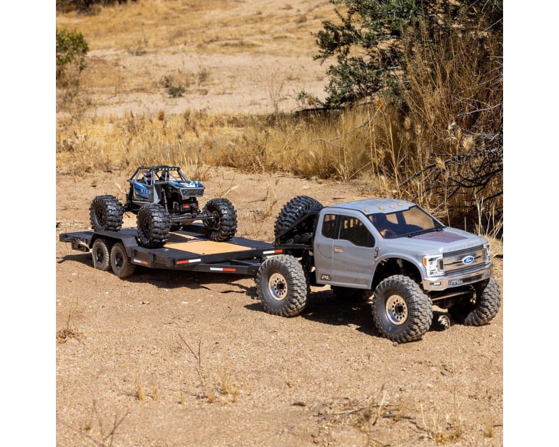 Tap to zoom 1/10 SCX10 Flat Bed Vehicle Trailer
