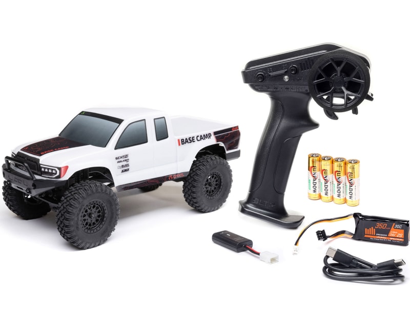 1/24 SCX24 Base Camp 4X4 RTR Brushed Rock Crawler Battery & Char