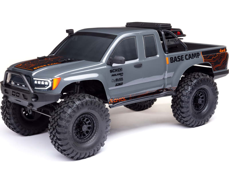 Tap to zoom 1/10 SCX10 III Base Camp 4X4 Rock Crawler Brushed RTR Gray