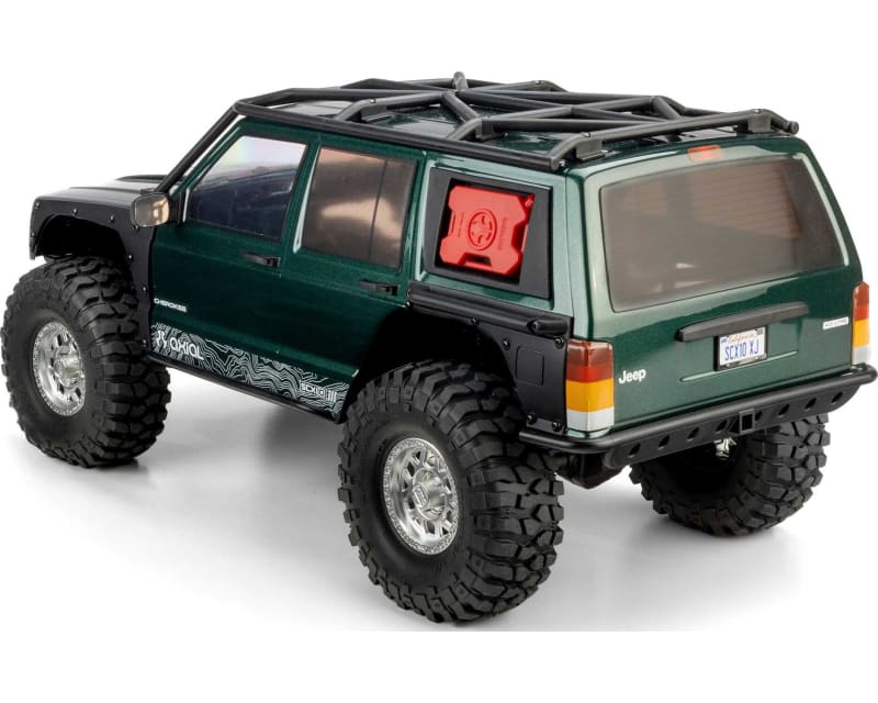 Tap to zoom 1/10 SCX10 III Jeep Cherokee XJ 4X4 RTR Brushed Crawler Green