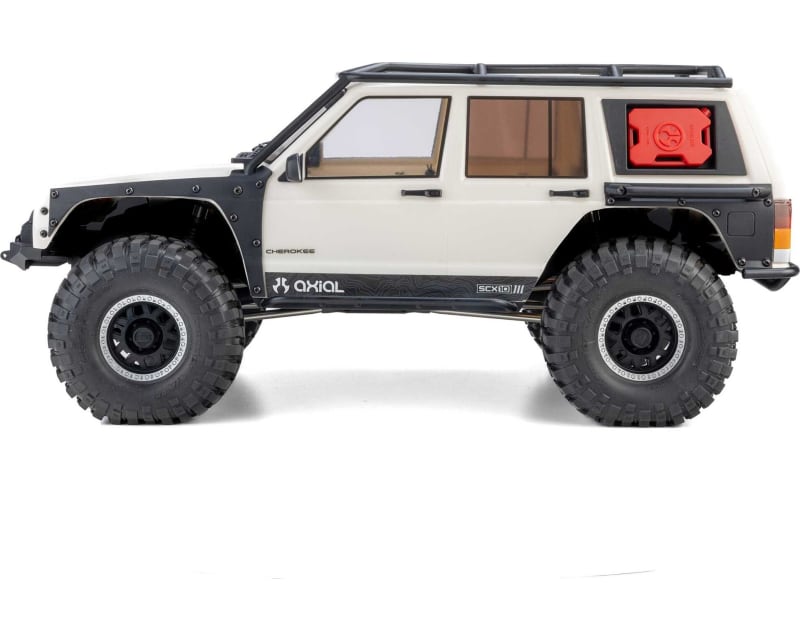 Tap to zoom 1/10 SCX10 III Jeep Cherokee XJ 4X4 RTR Brushed Crawler, White