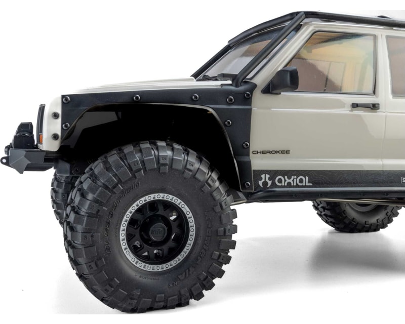 Tap to zoom 1/10 SCX10 III Jeep Cherokee XJ 4X4 RTR Brushed Crawler, White