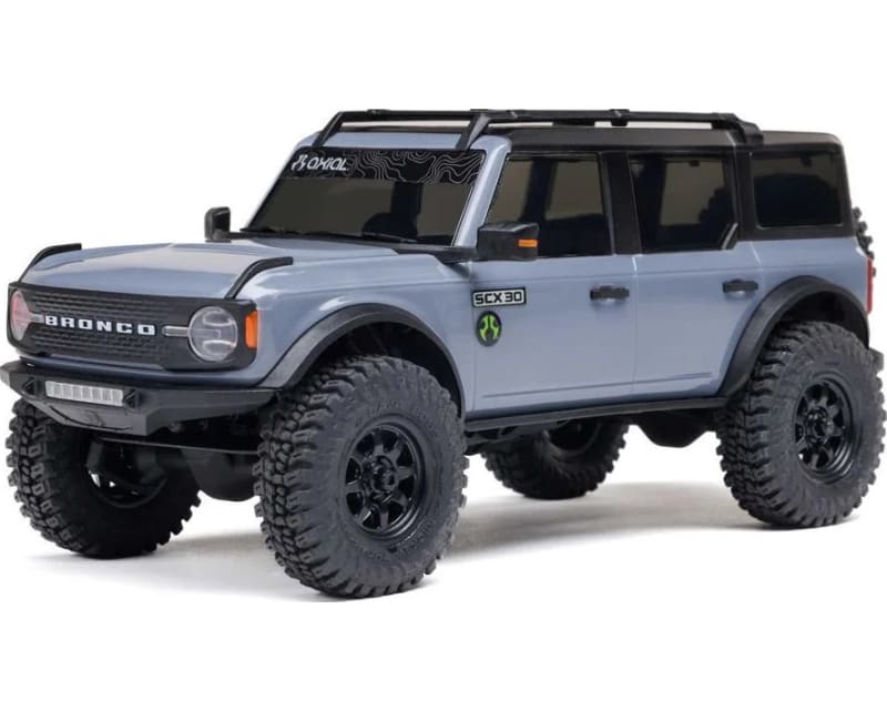 Tap to zoom 1/30 SCX30 Ford Bronco 4X4 RTR Brushed Rock Crawler Battery & Ch