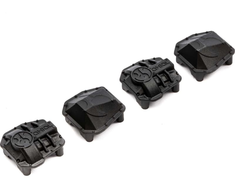 AR45P AR45 Differential Covers Black: SCX10 III