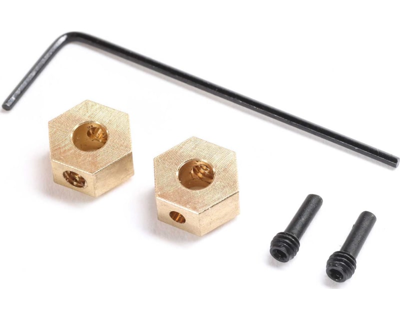Hex Hub Brass 1.0g 2 : SCX24 AX24