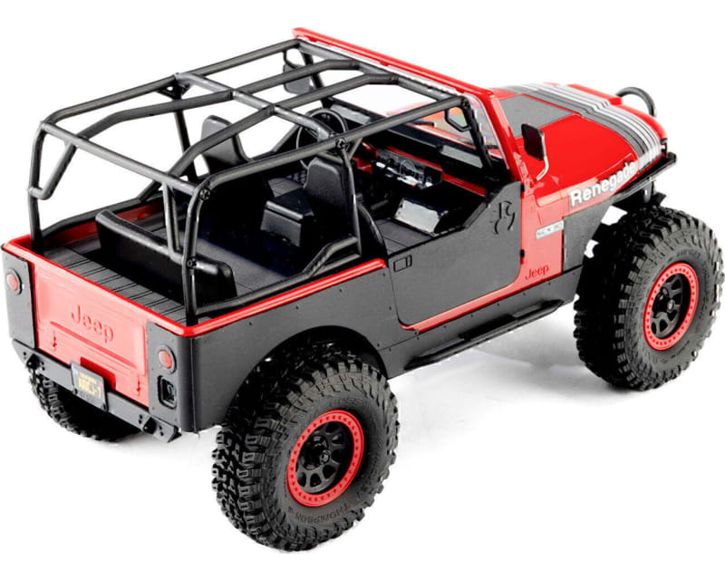 Tap to zoom 1/30 SCX30 Jeep CJ-7 GenRight 4X4 RTR Rock Crawler w/Batt Red