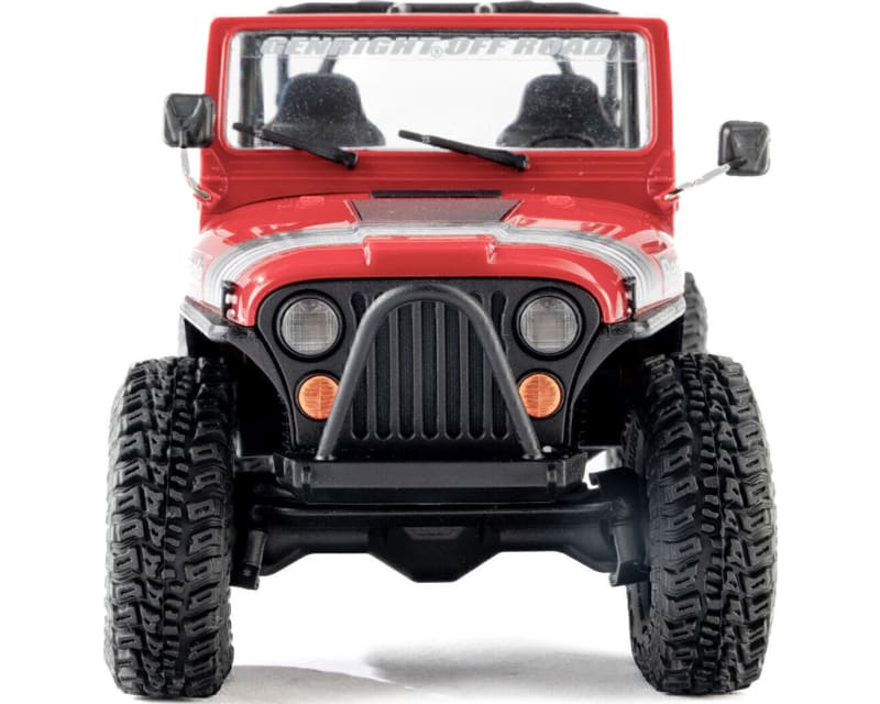 Tap to zoom 1/30 SCX30 Jeep CJ-7 GenRight 4X4 RTR Rock Crawler w/Batt Red