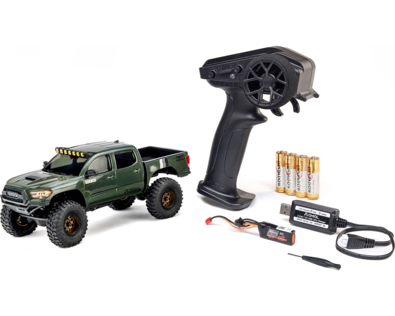1/30 SCX30 Toyota Tacoma 4X4 RTR Brushed Rock Crawler Battery & 