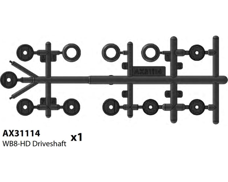 AX31114 WB8-HD Driveshaft Yeti
