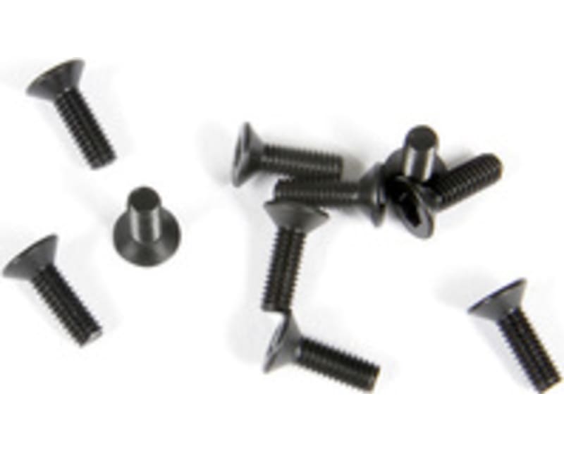 AX31372 M2.6x8mm Hex Socket Flat Head Black 10