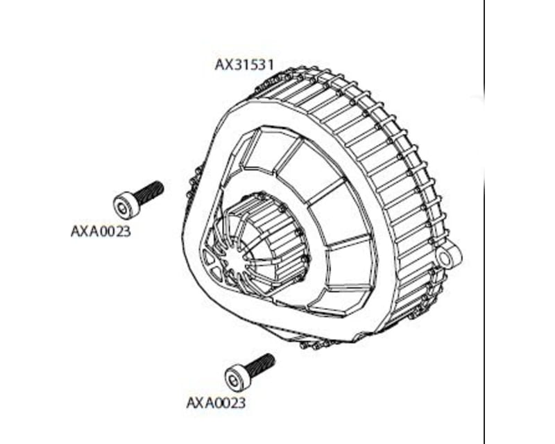 Aluminum Lcx Transmission Spur Gear Cover - Scx 2 RTR