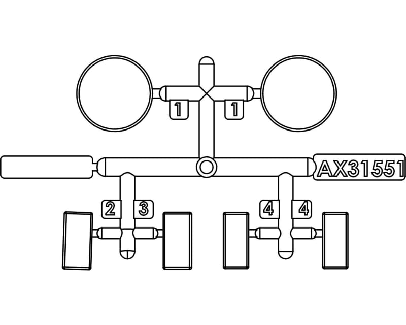 AX31551 Chevrolet K5/C10 Lens Set Clear
