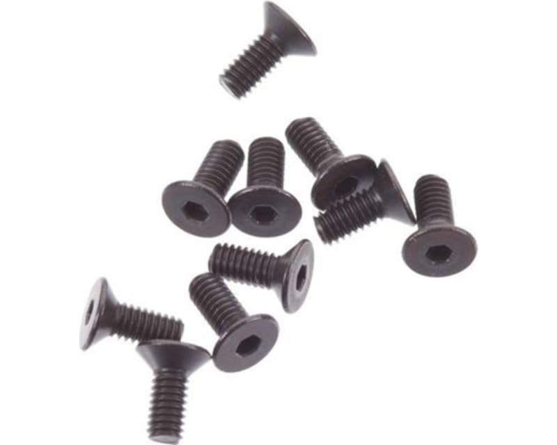 AXA1264 Flat Head Screw M2.5x6mm Black 10