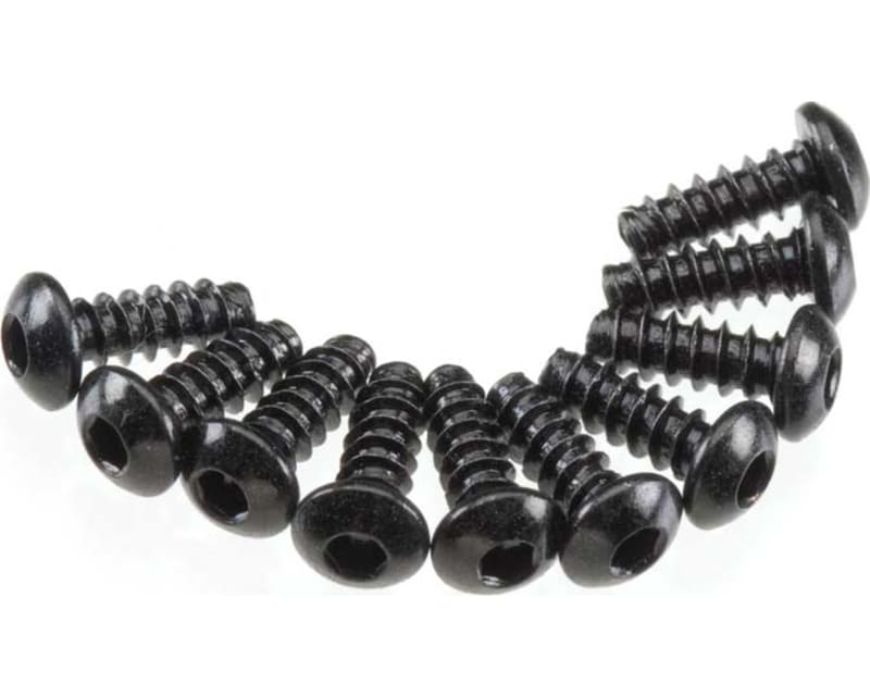 M3x8mm Hex Socket Tapping Button Head (Black) (10 pieces)