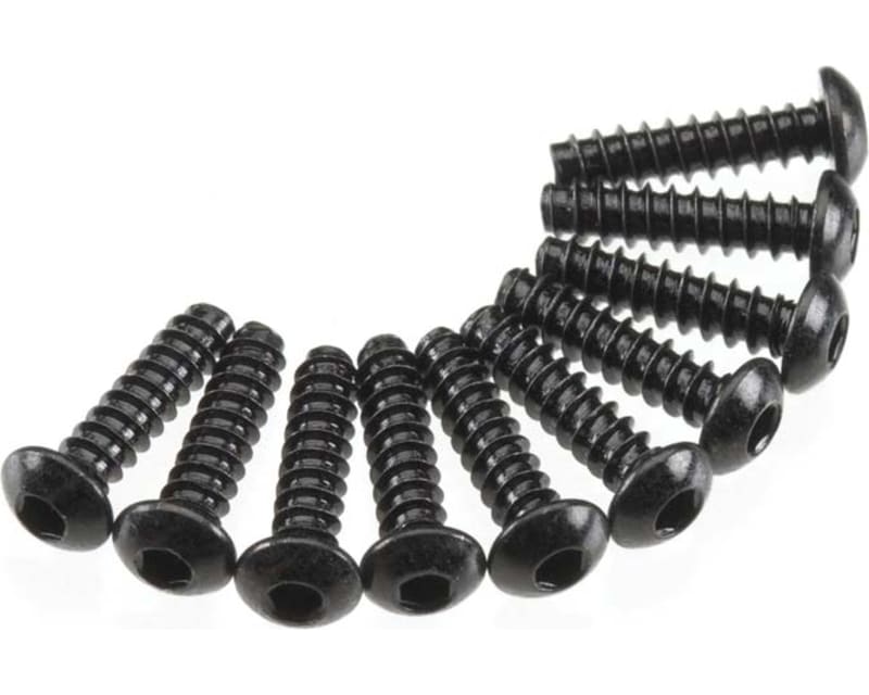M3x12mm Hex Socket Tapping Button Head (Black) (10pcs)