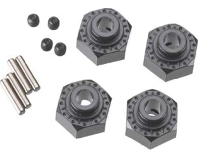 AX30429 Aluminum Hex Hub 12mm Black 4