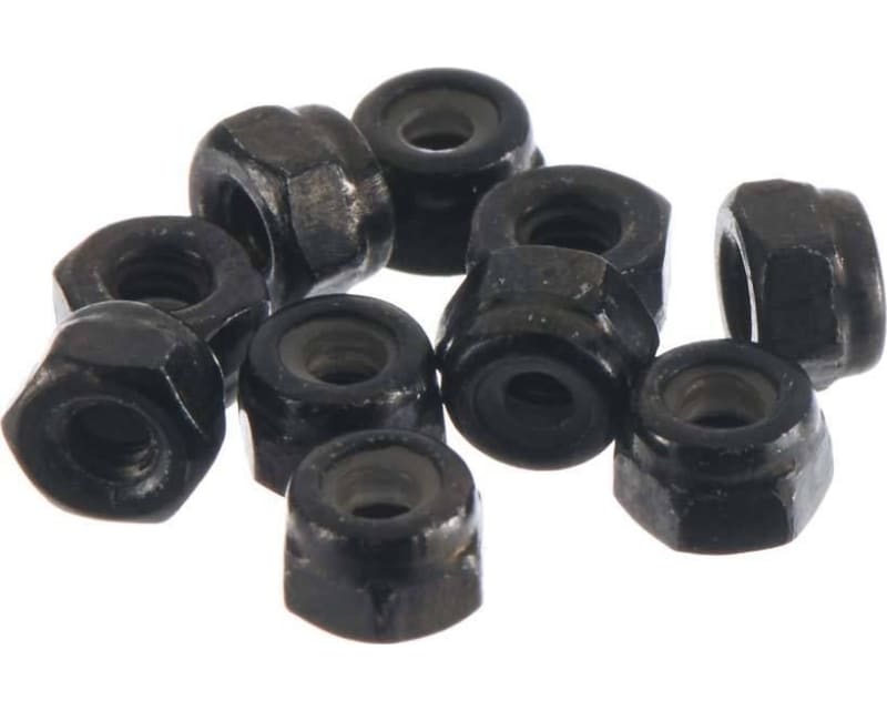 M2 Nylon Locking Hex Nut (Black) (10pcs)