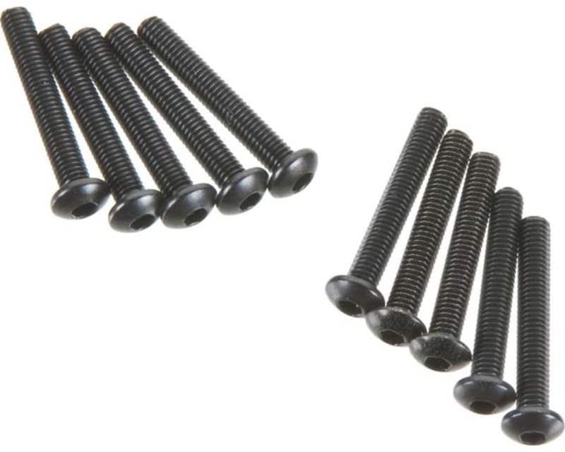 M3x20mm Hex Socket Button Head (Black) (10 pieces)
