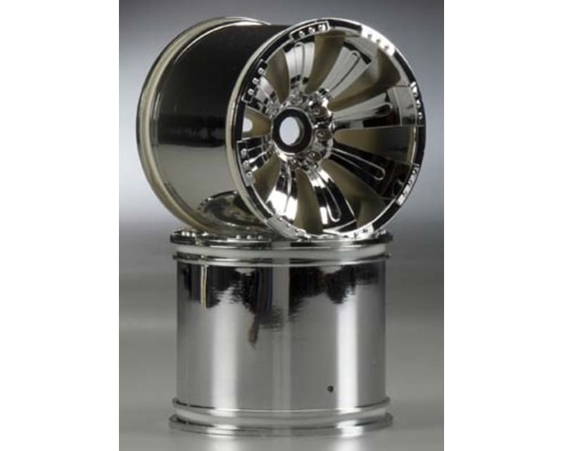 Axial 8 Spoke 1/8th Monster Truck Wheel (Chrome)