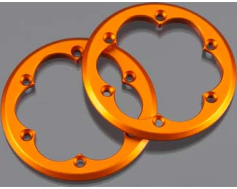 AX08132 CNC 2.2 inch Compiton Beadlock Ring Orange 2