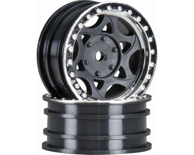 1.9 Walker Evans Street Wheels - Chrome/Black (2pcs)