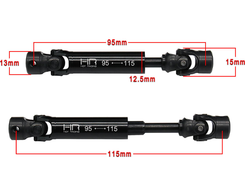 Steel / 6061 U-Joints Center Drive Shafts AXP8
