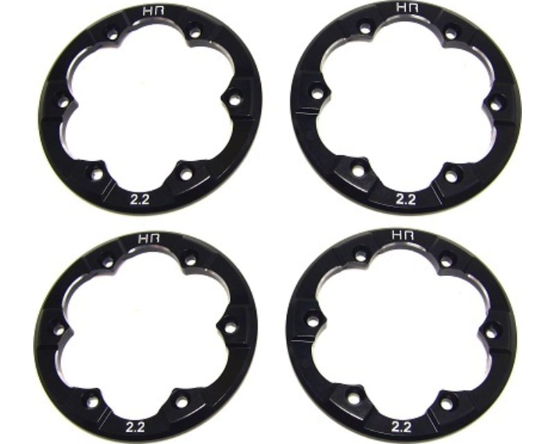 Aluminum Bead-Lock Ring (4)(Black) - Axial XR10