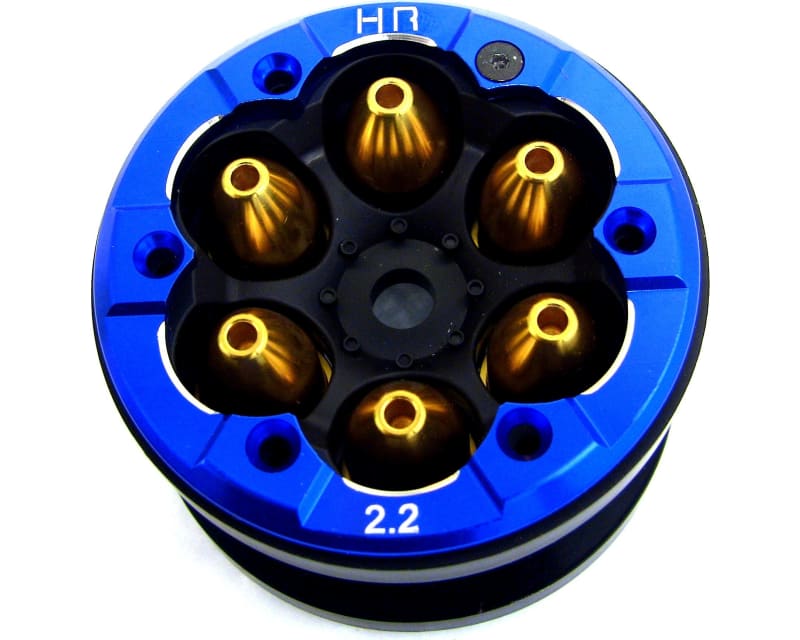 discontinued Aluminum Bead-Lock Ring (4)(Blue) - Axial Xr10