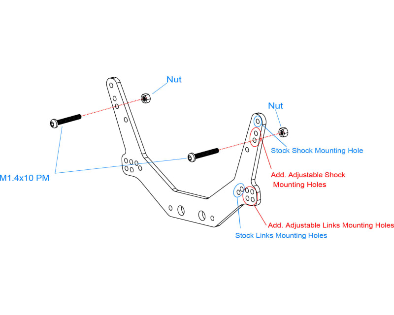 Graphite Chassis Side Plates : AX24